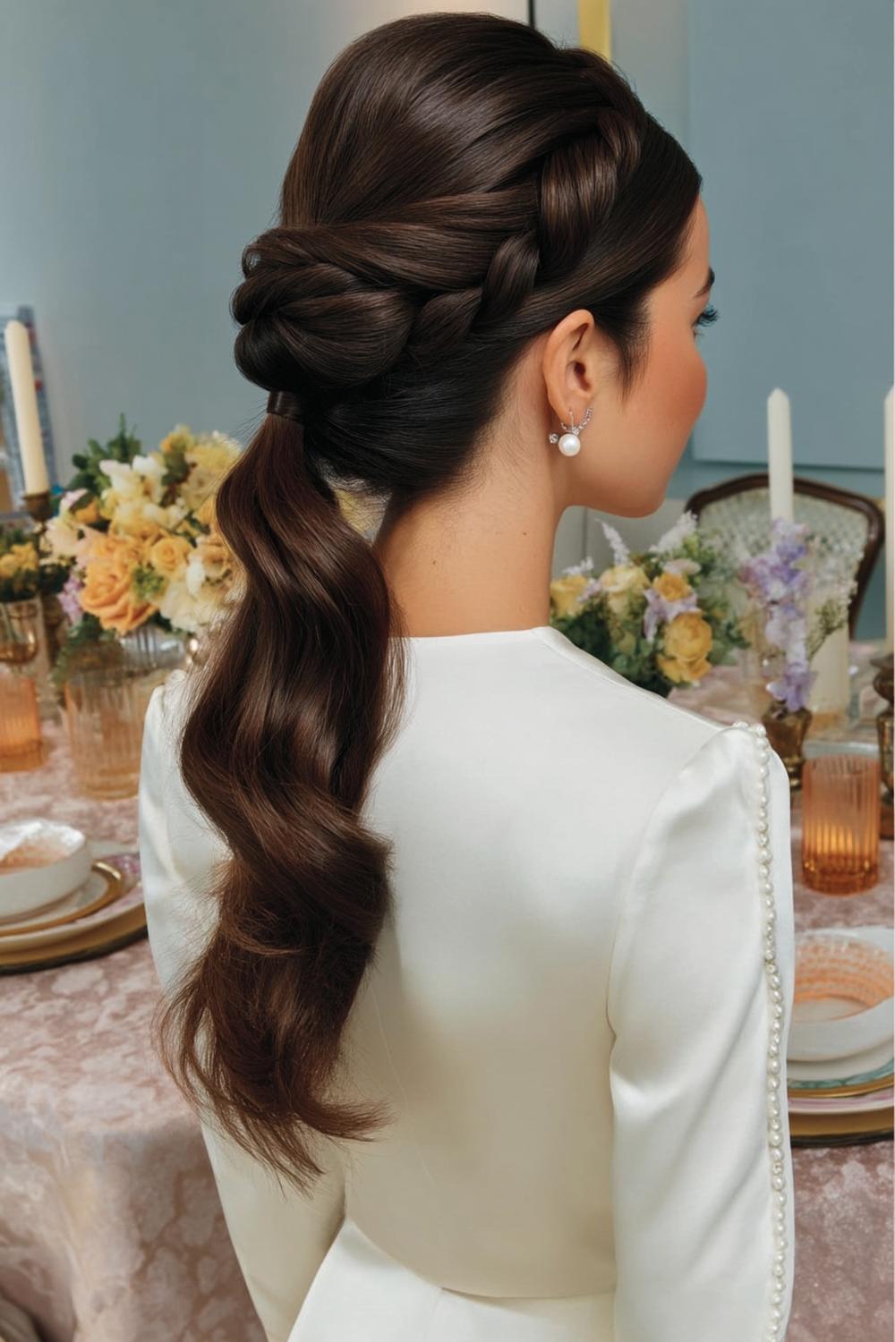 Strukturierter Seitendutt