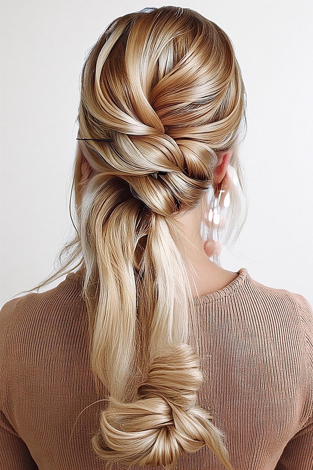 Voluminöser Twisted Zopf