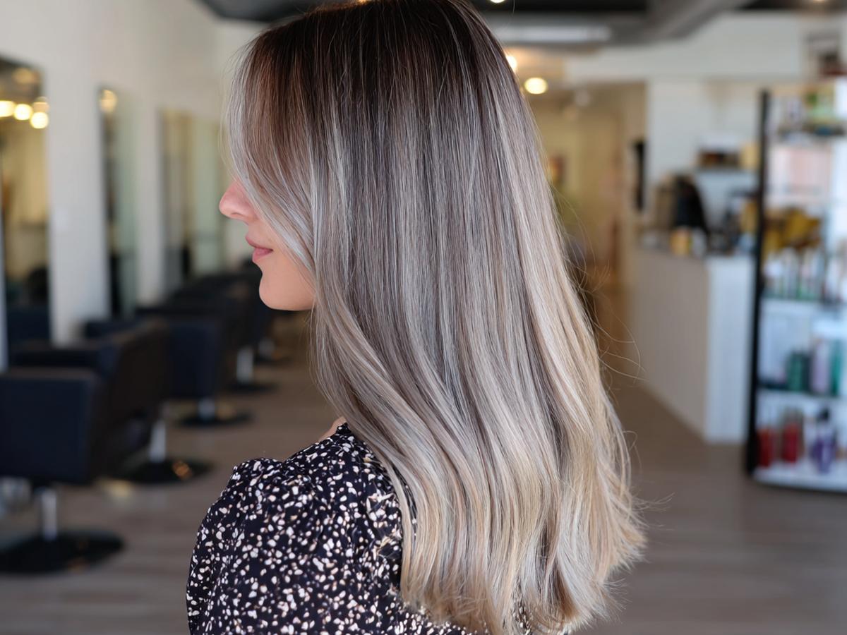 Sleek Ash Bronde Balayage