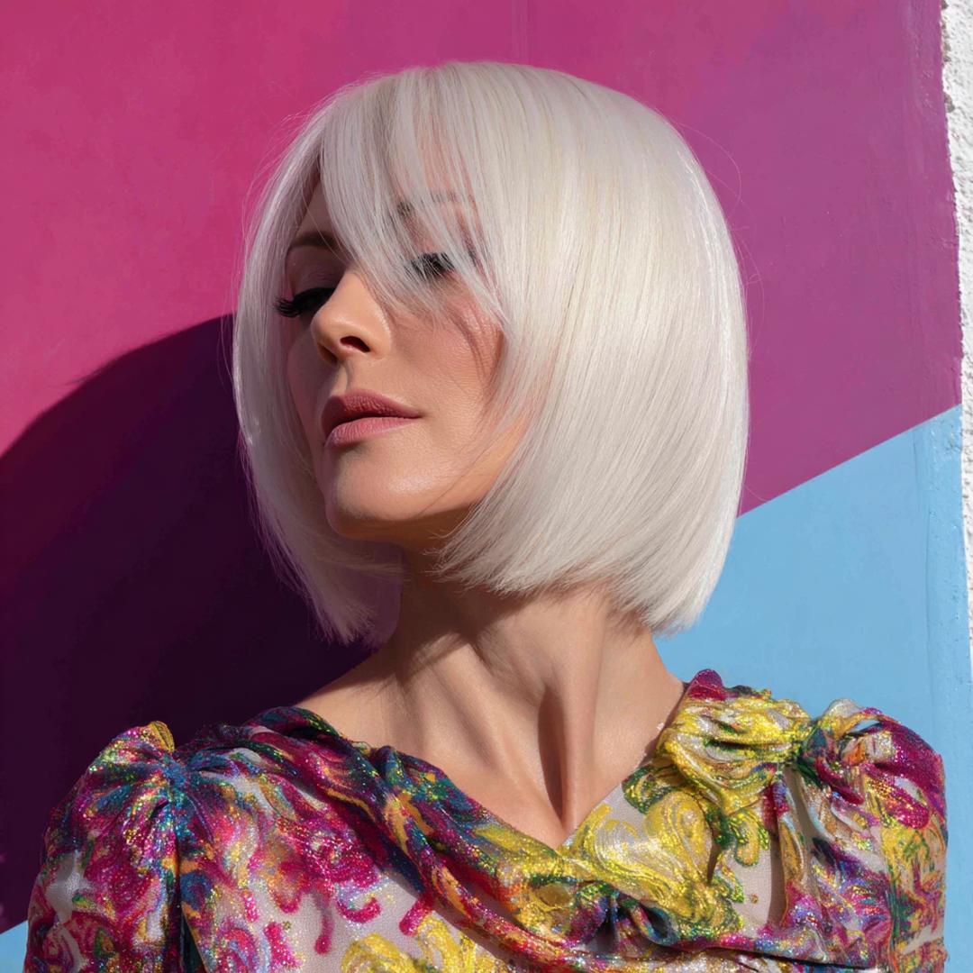 Sleek Bob mit langer Seitenpartie