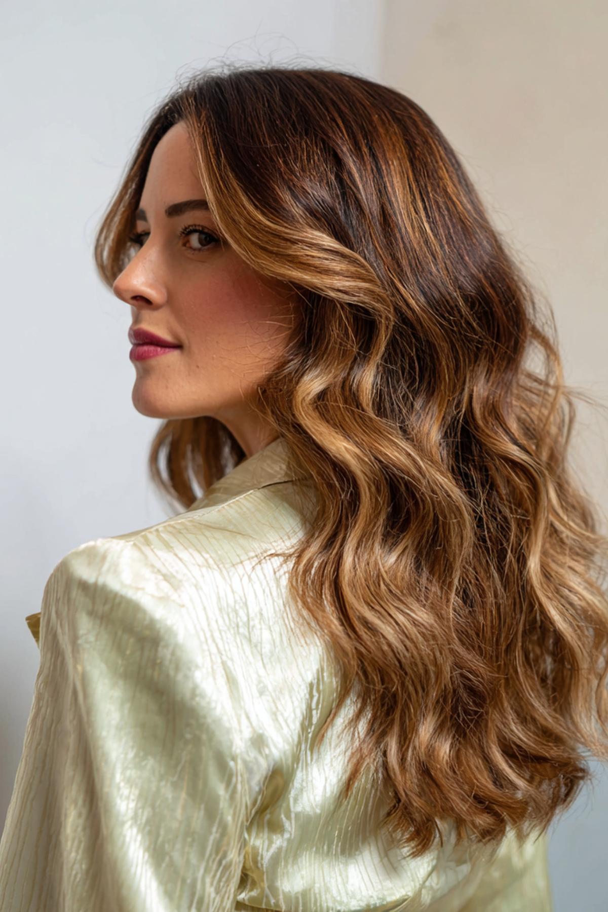 City-Chic Waves in Karamellbraun