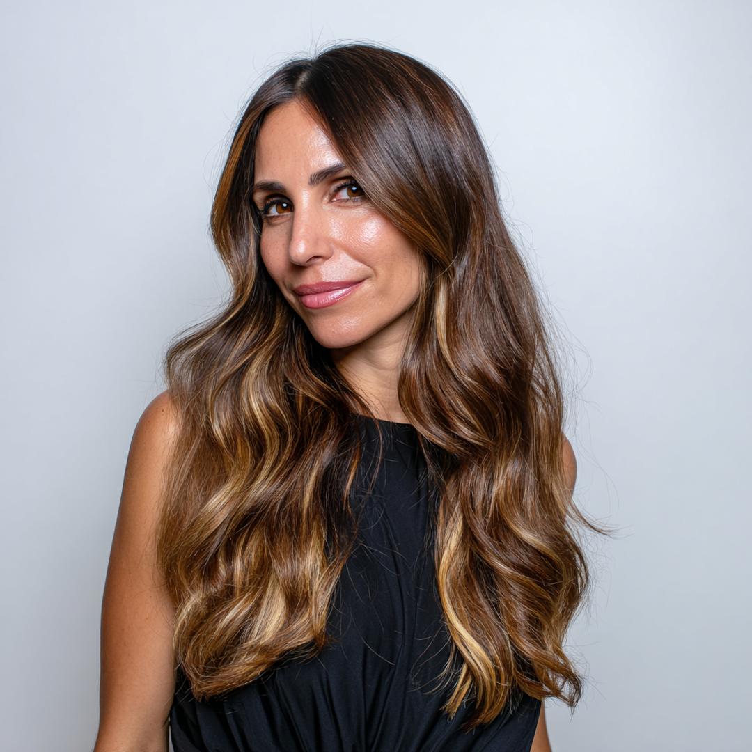 Natürliches Braun mit karamelligen Akzenten