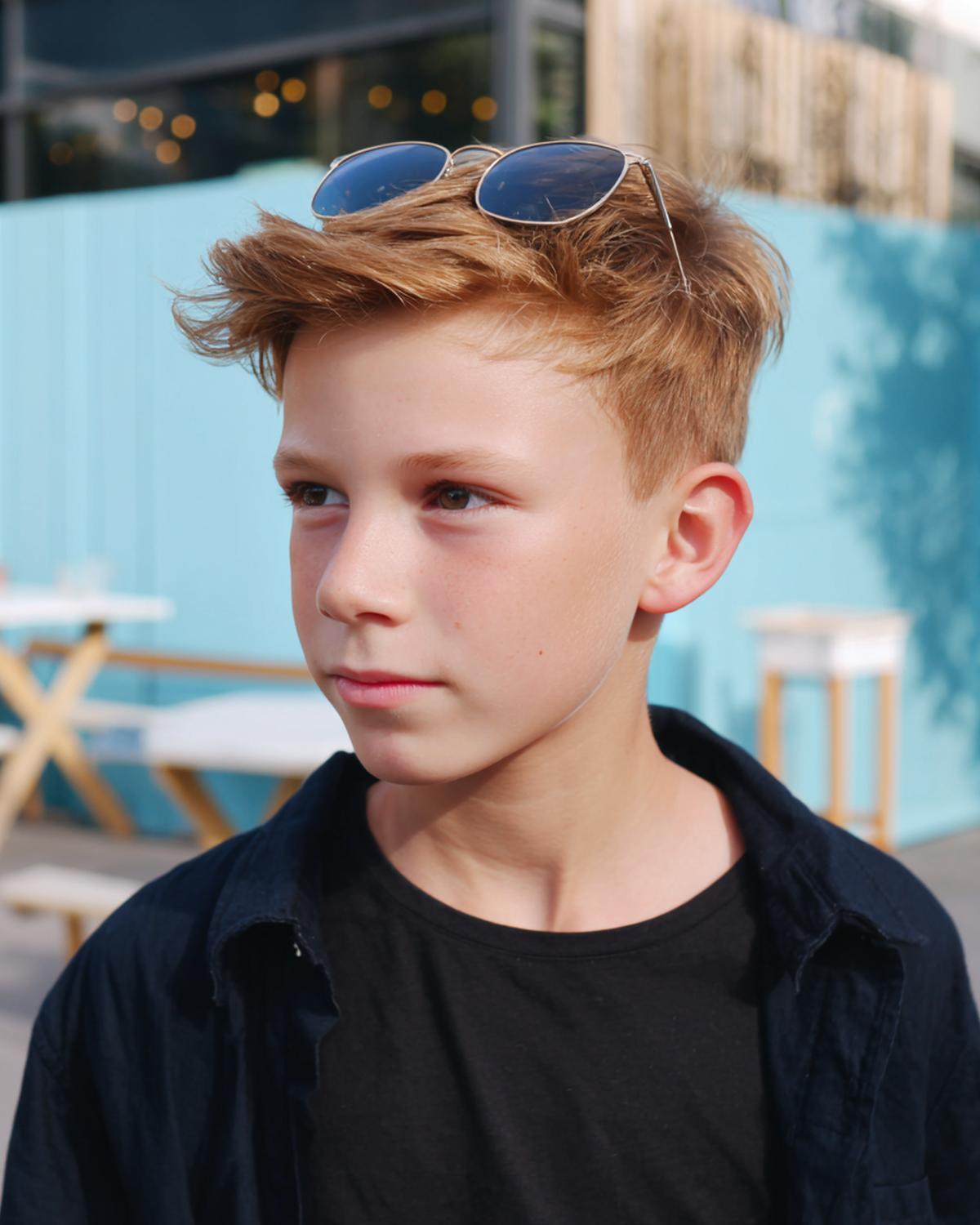 Blonder Textur Quiff