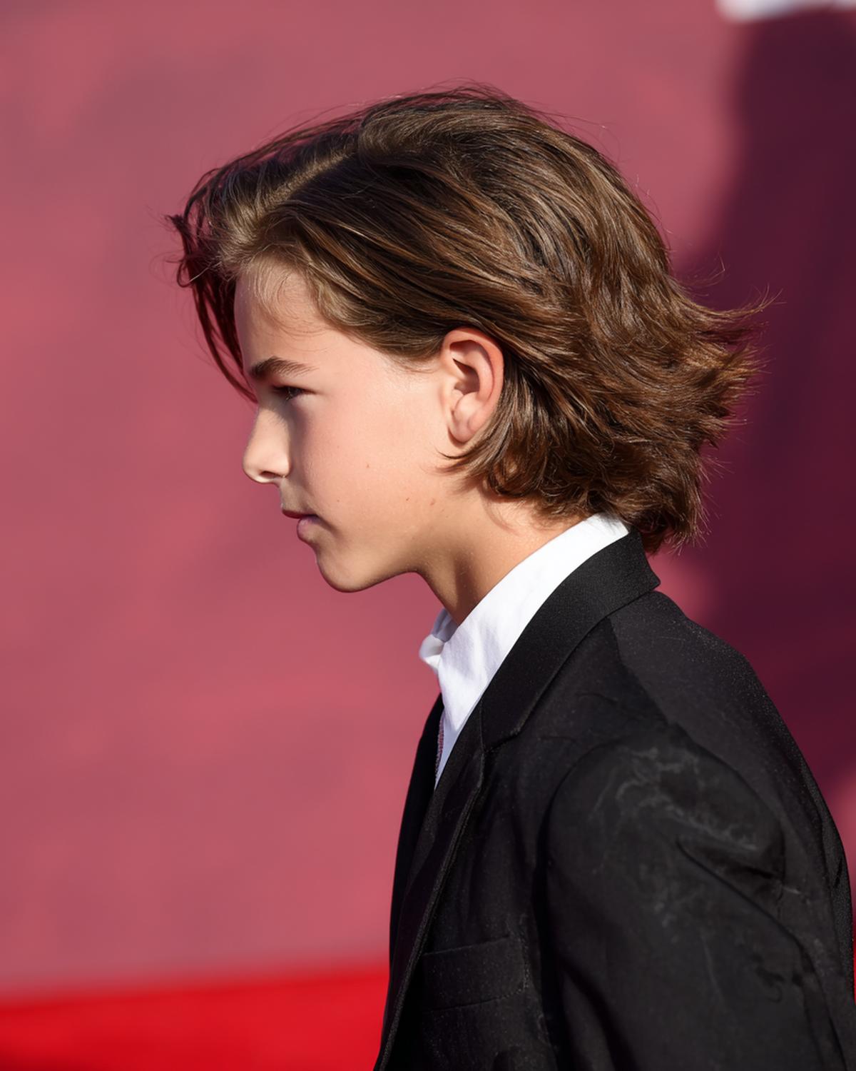 Mittelanges Lagenhaar Braun