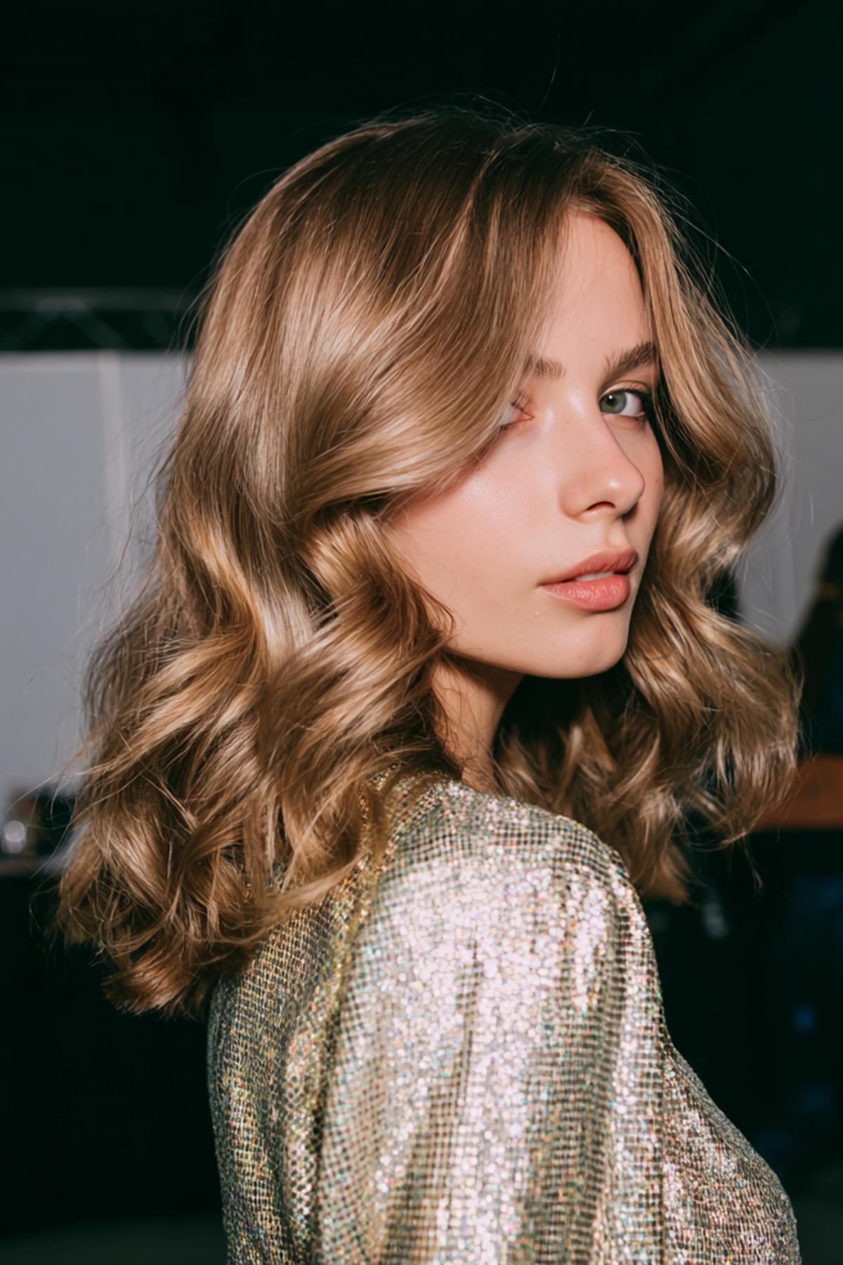 Warm Dark Blonde Waves