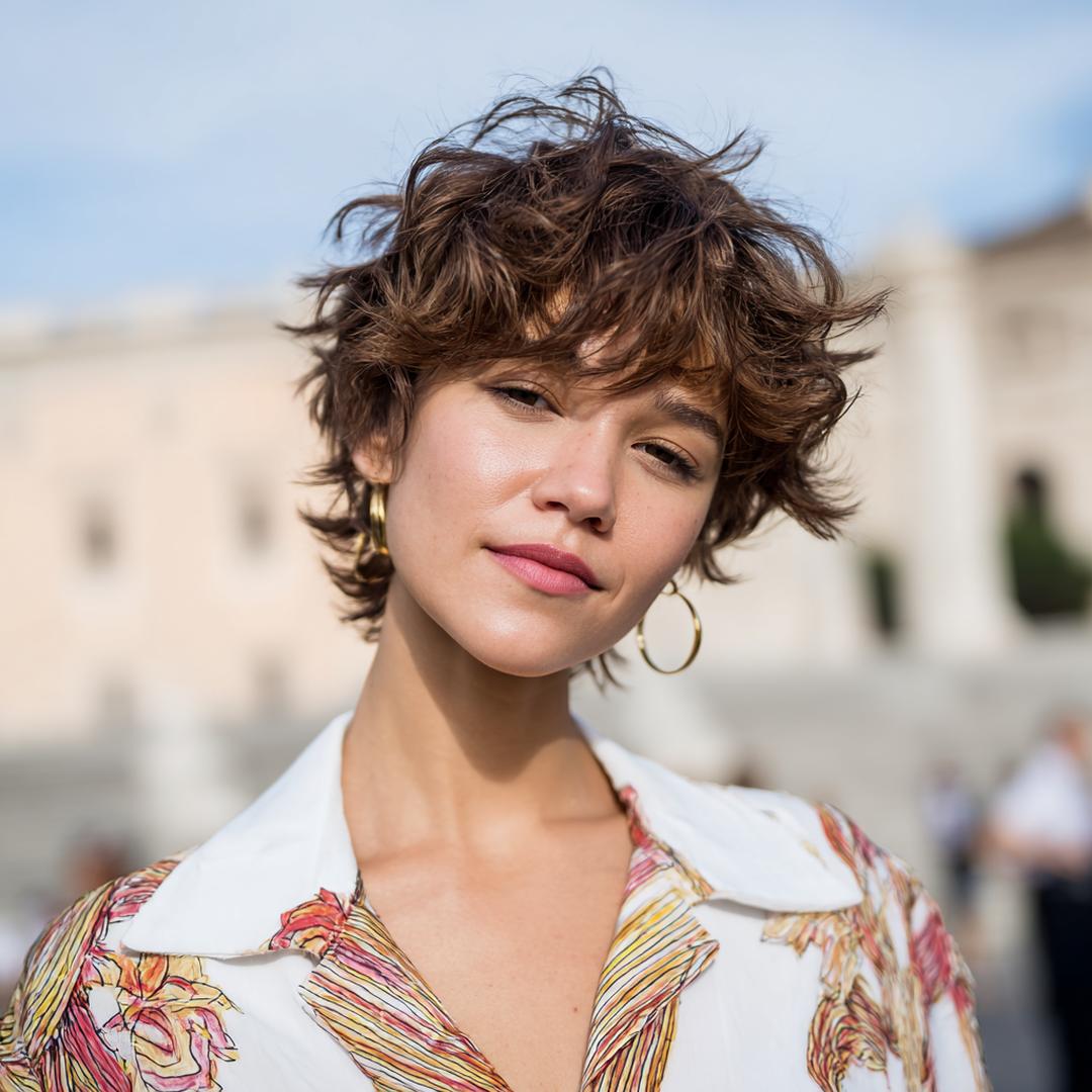 Curly Tousled Short Shag