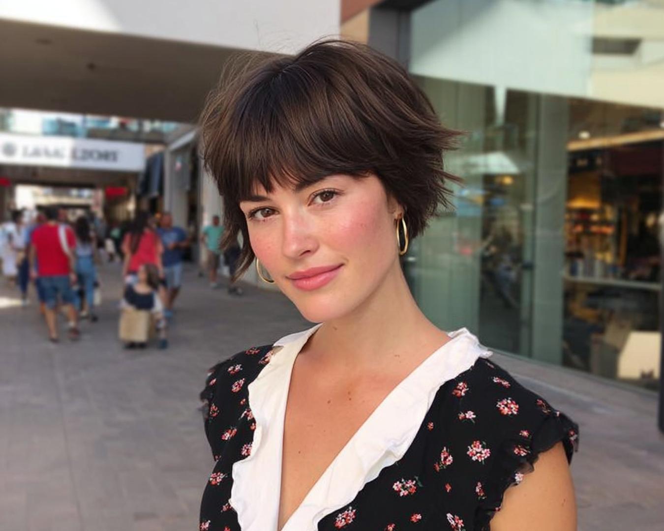 Choppy Bob With Fringe