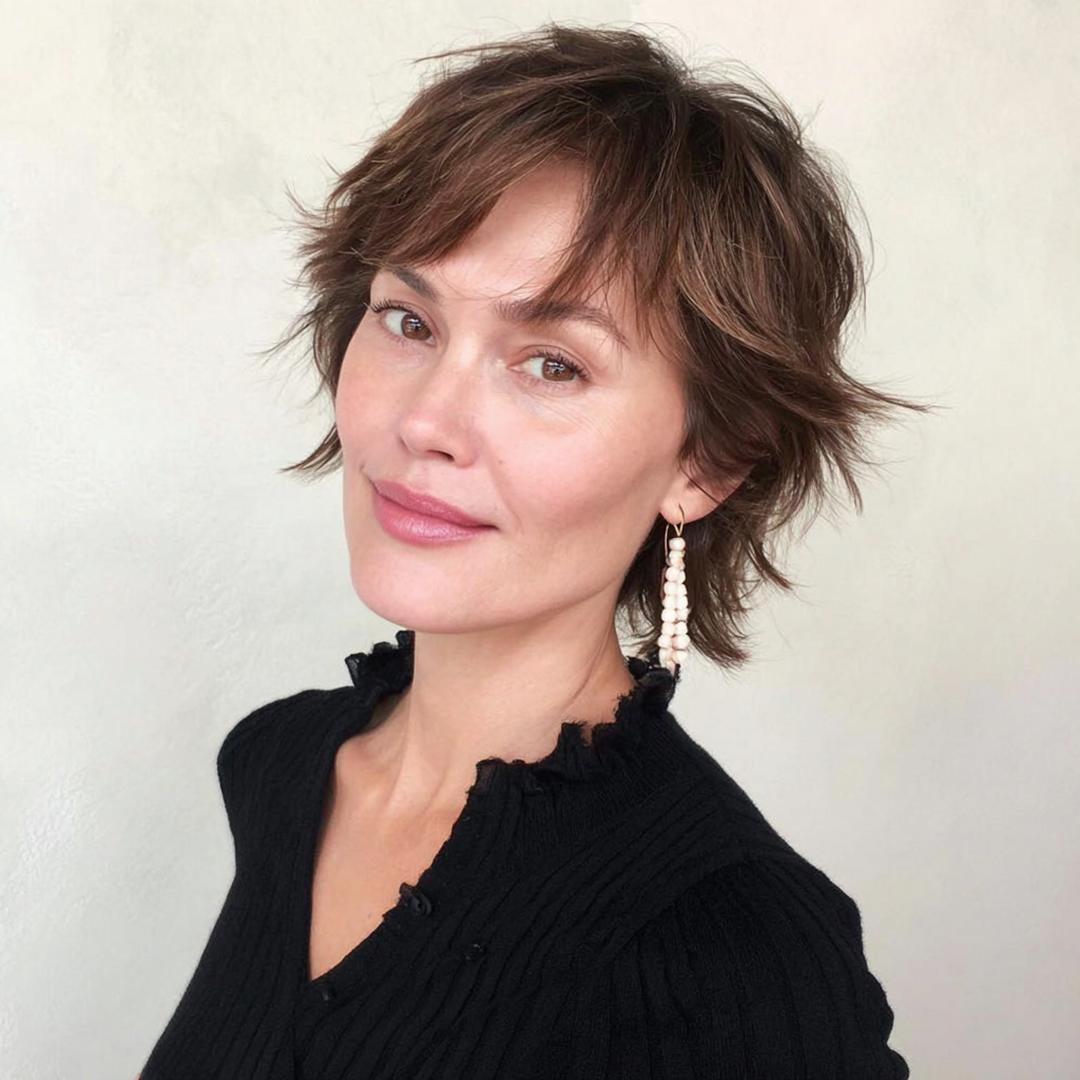 Brown Textured Short Shag