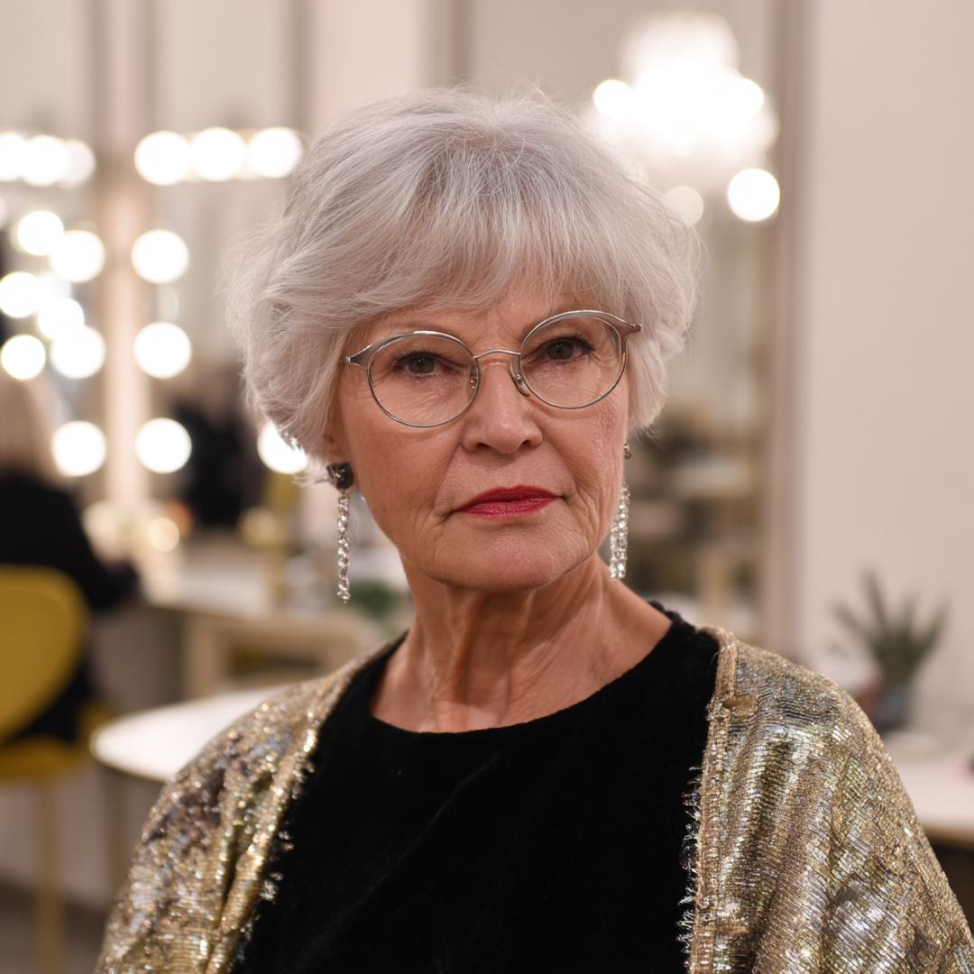 26 Frisuren ab 70 mit Brille – Stilvolle Ideen für jeden Haartyp