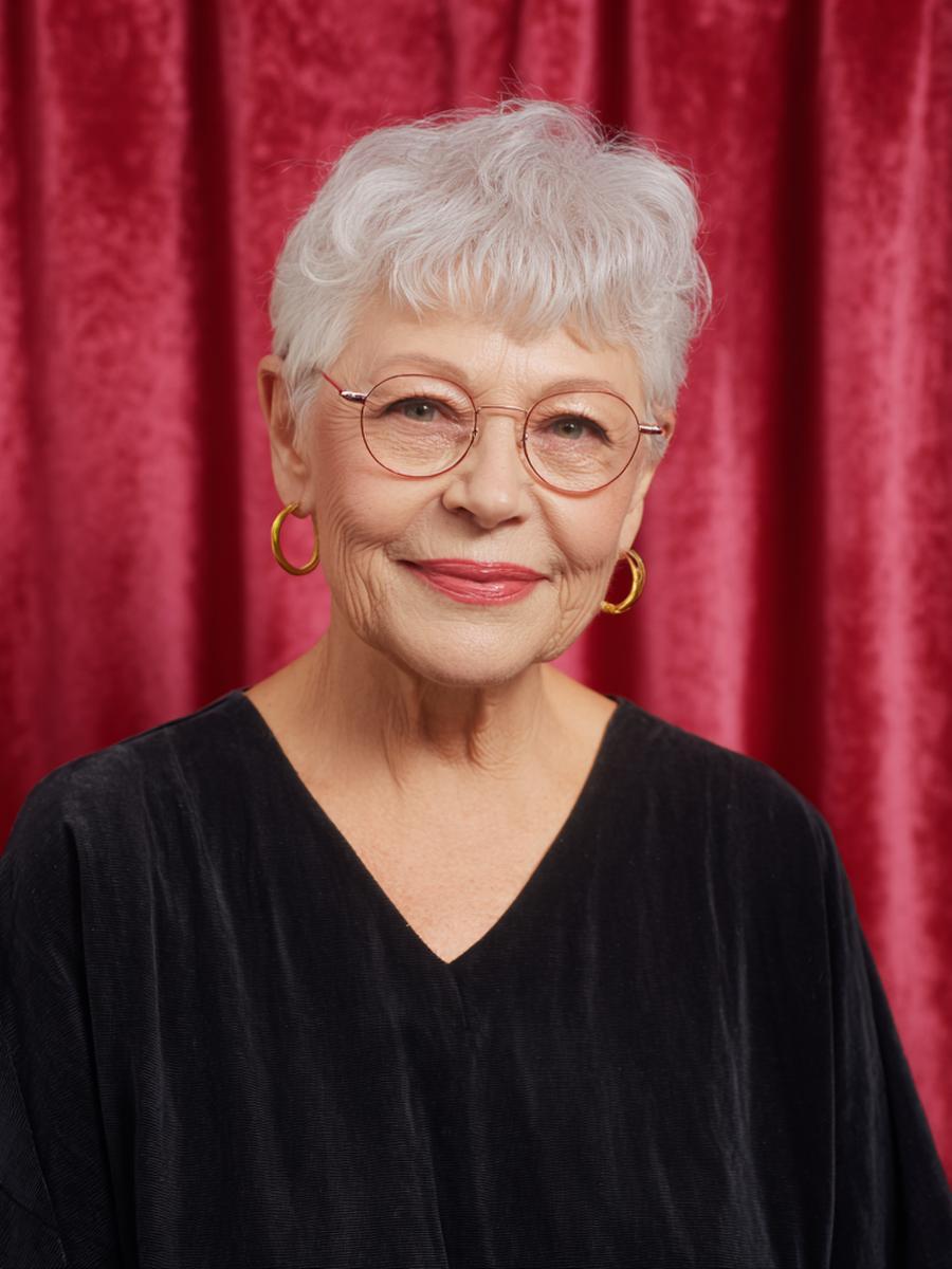 Weißgrauer Kurzer Pixie