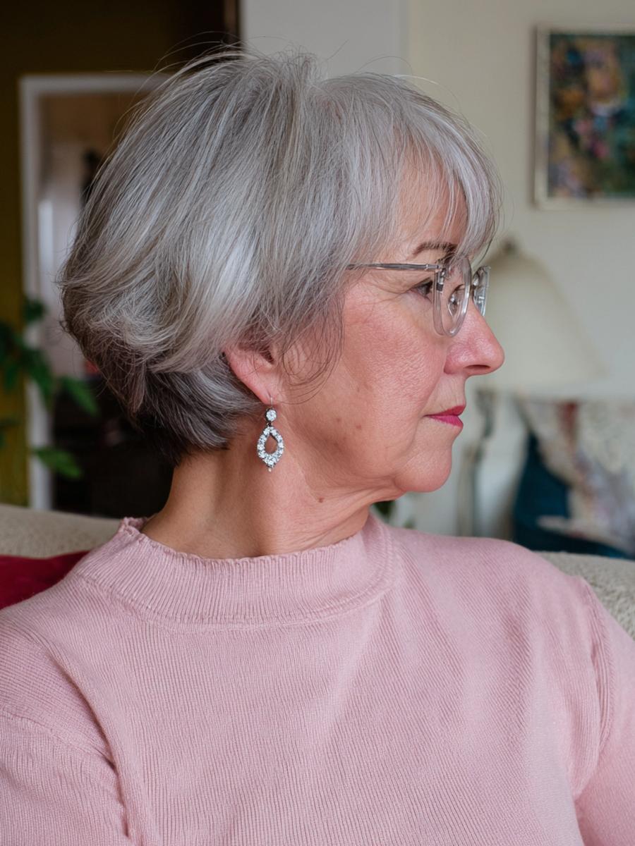 Grauer Gestufter Bob