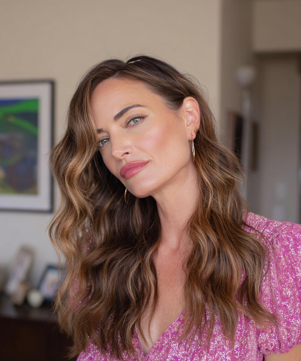 Lange Wellen Mit Balayage