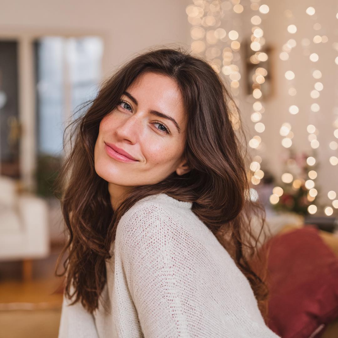 Lange Weiche Wellen Brünett