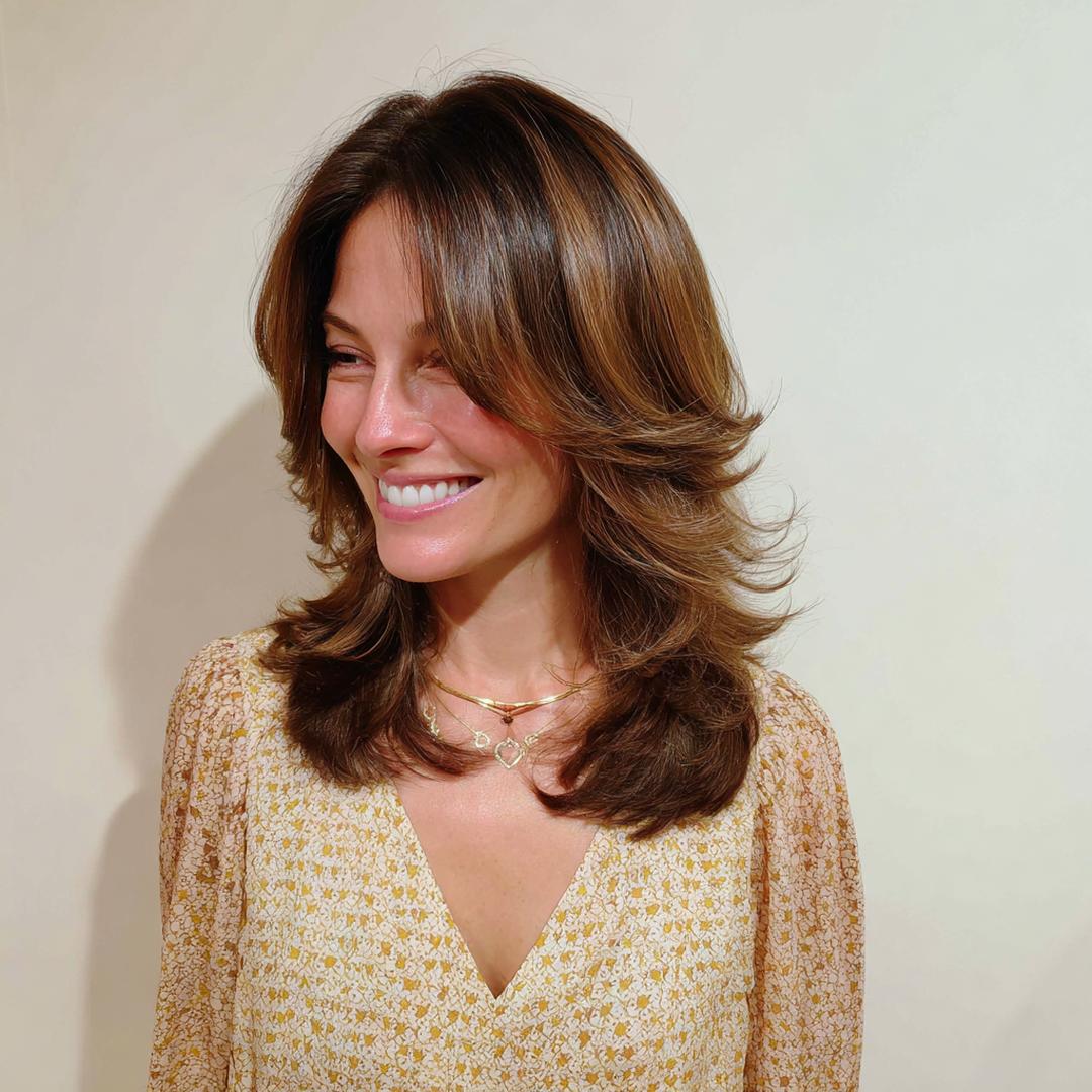 24 Gestufte Frisuren Mittellang Für Mehr Volumen, Bewegung Und Stil