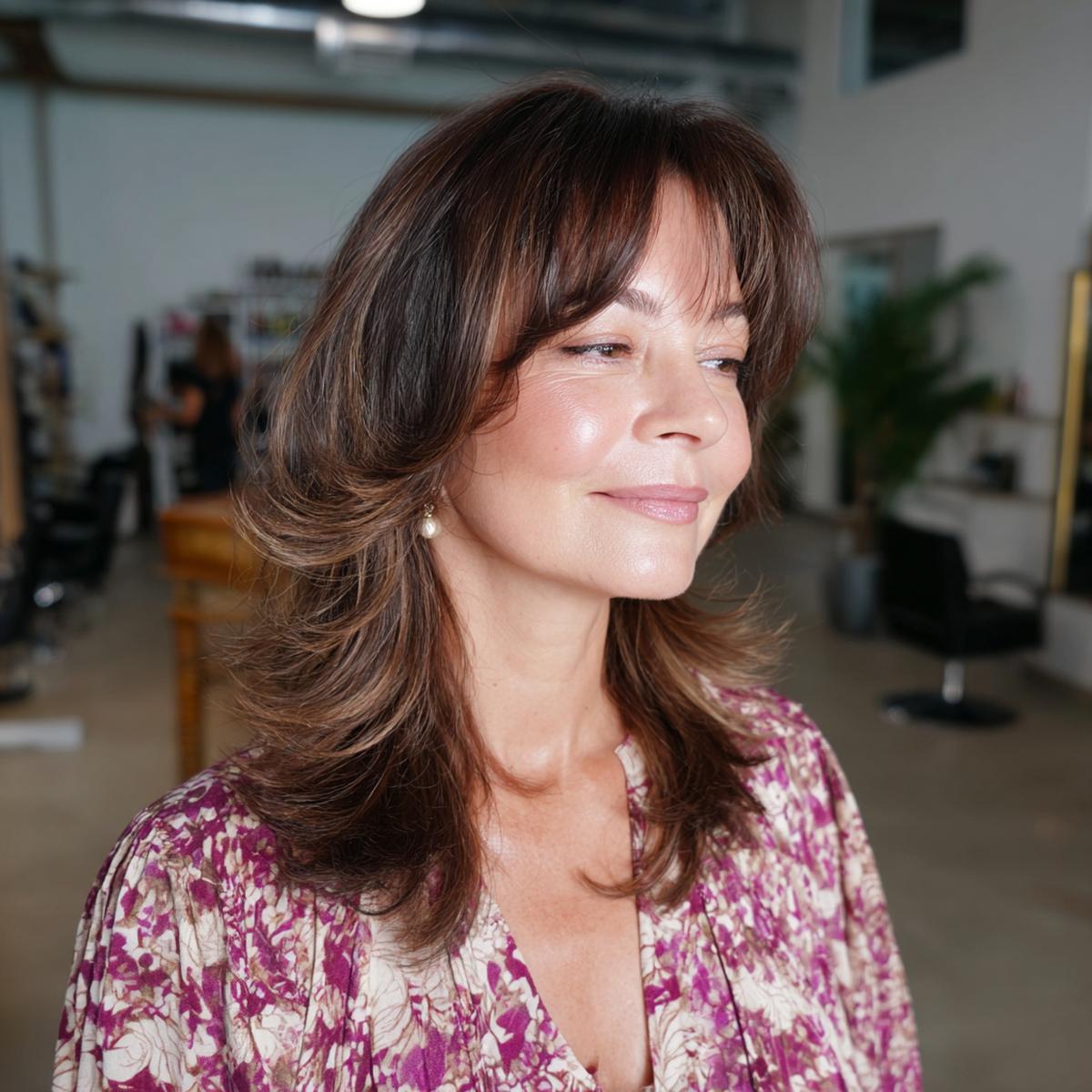 Mittellange Stufen Mit Vorhangpony