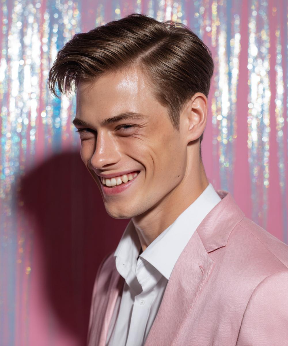 Seitenscheitel Glatt Kurz