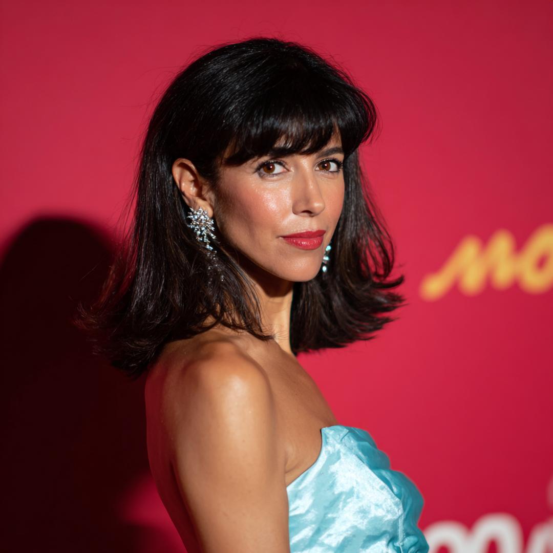 Schulterlang Dunkelbraun Mit Pony