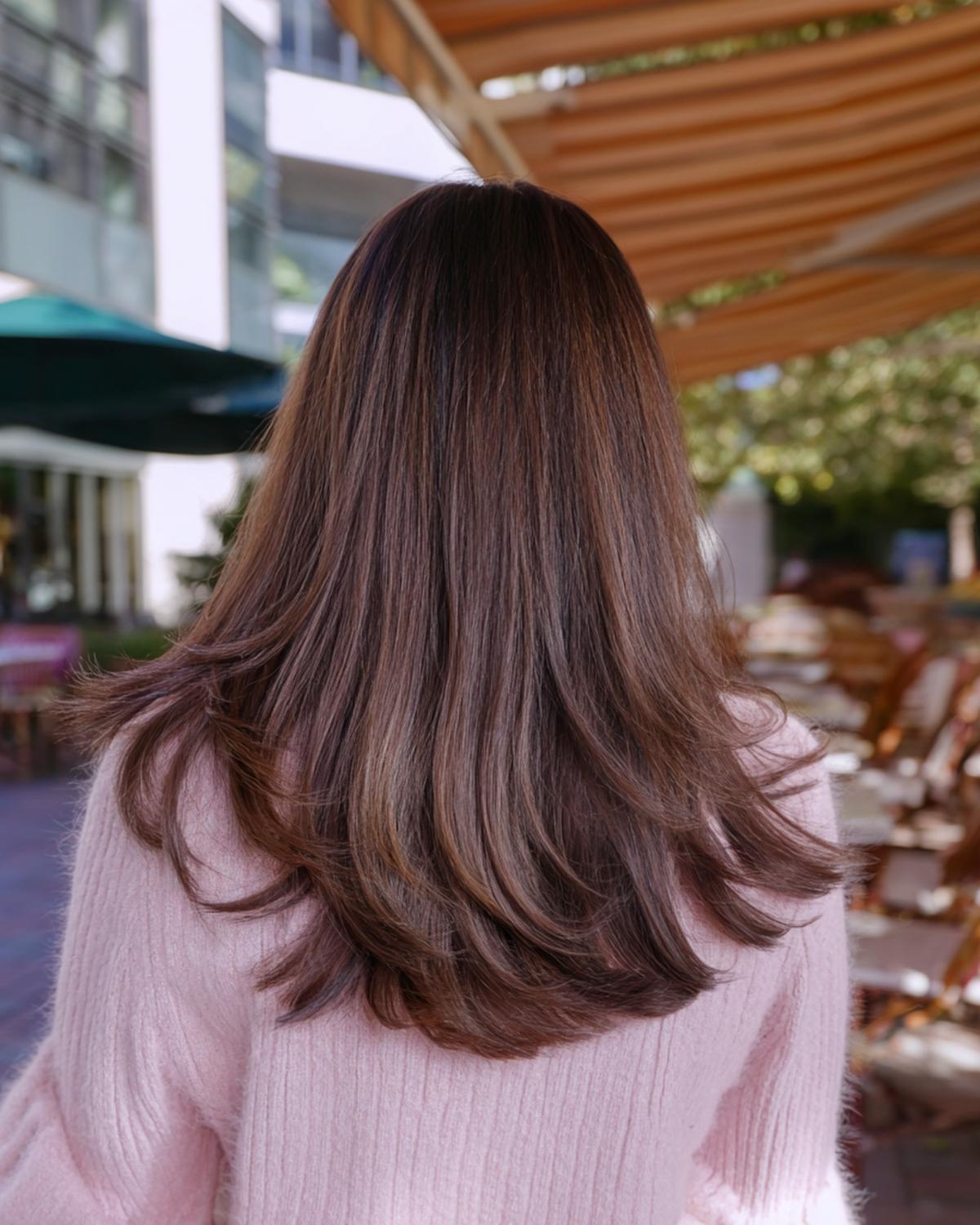 Weiche Stufen Mittelbraun