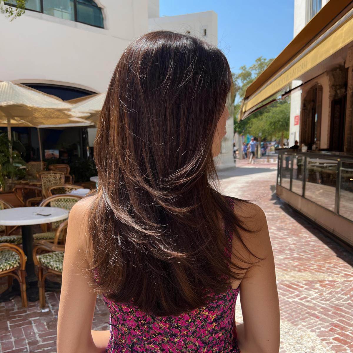 Leichte Stufen Dunkelbraun