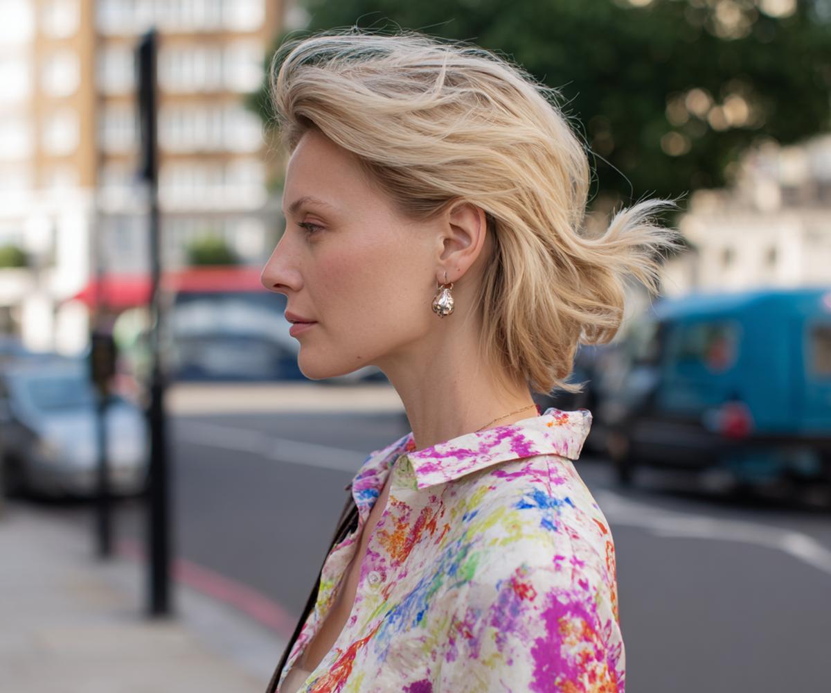 Luftiger Textur-Bob zum Lufttrocknen