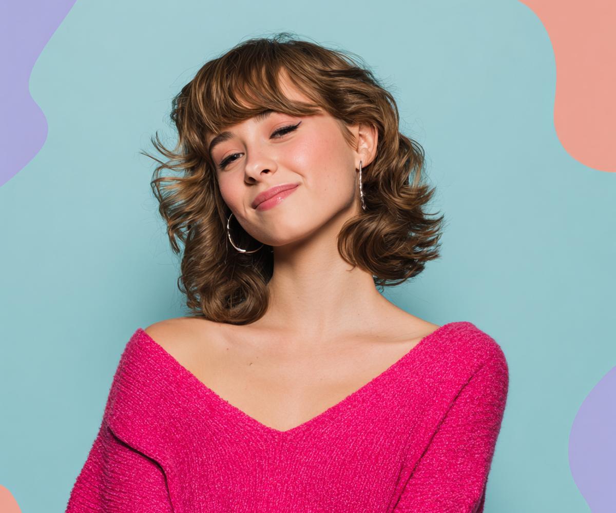 Weicher Shag mit Curtain Bangs