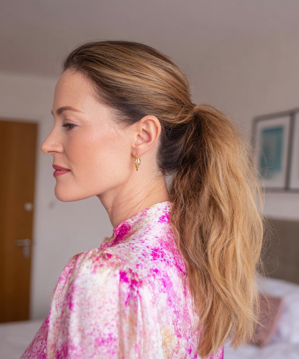 Langer Pferdeschwanz Hellbraun