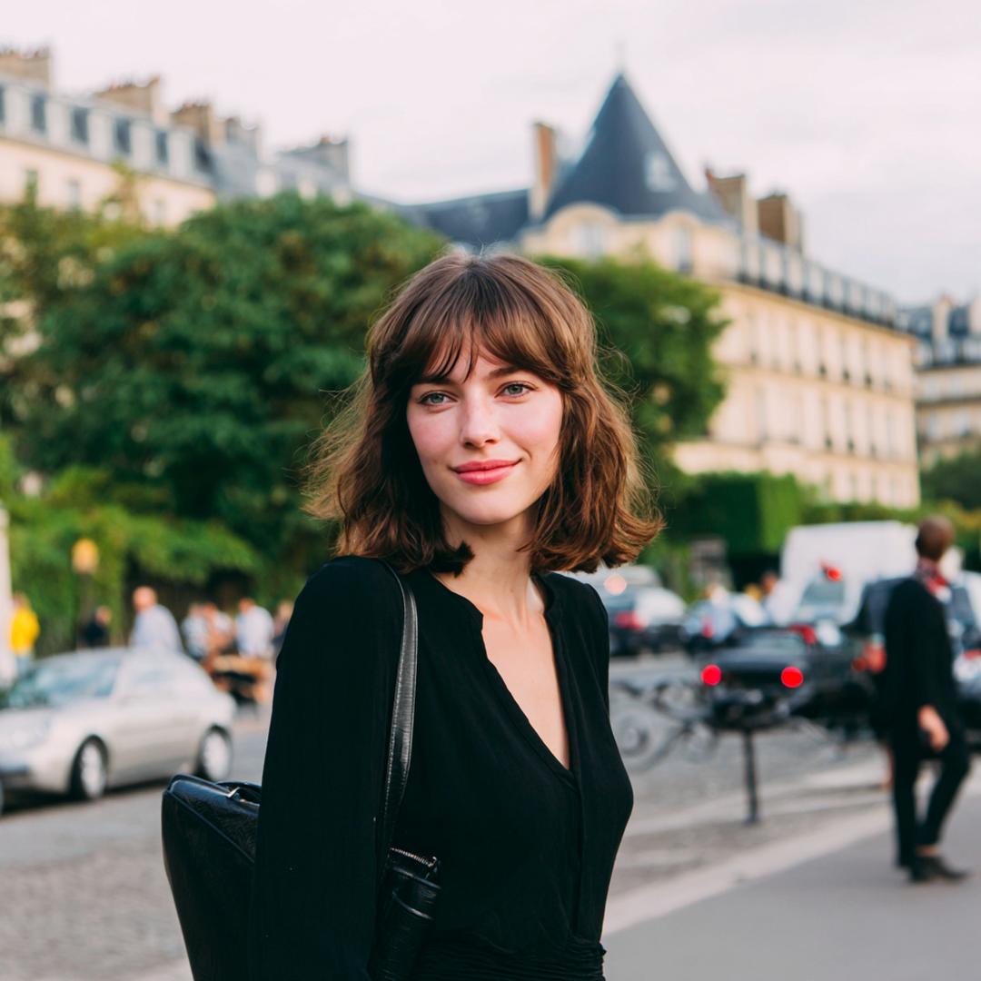 Mittellanger Brauner Shag Mit Pony