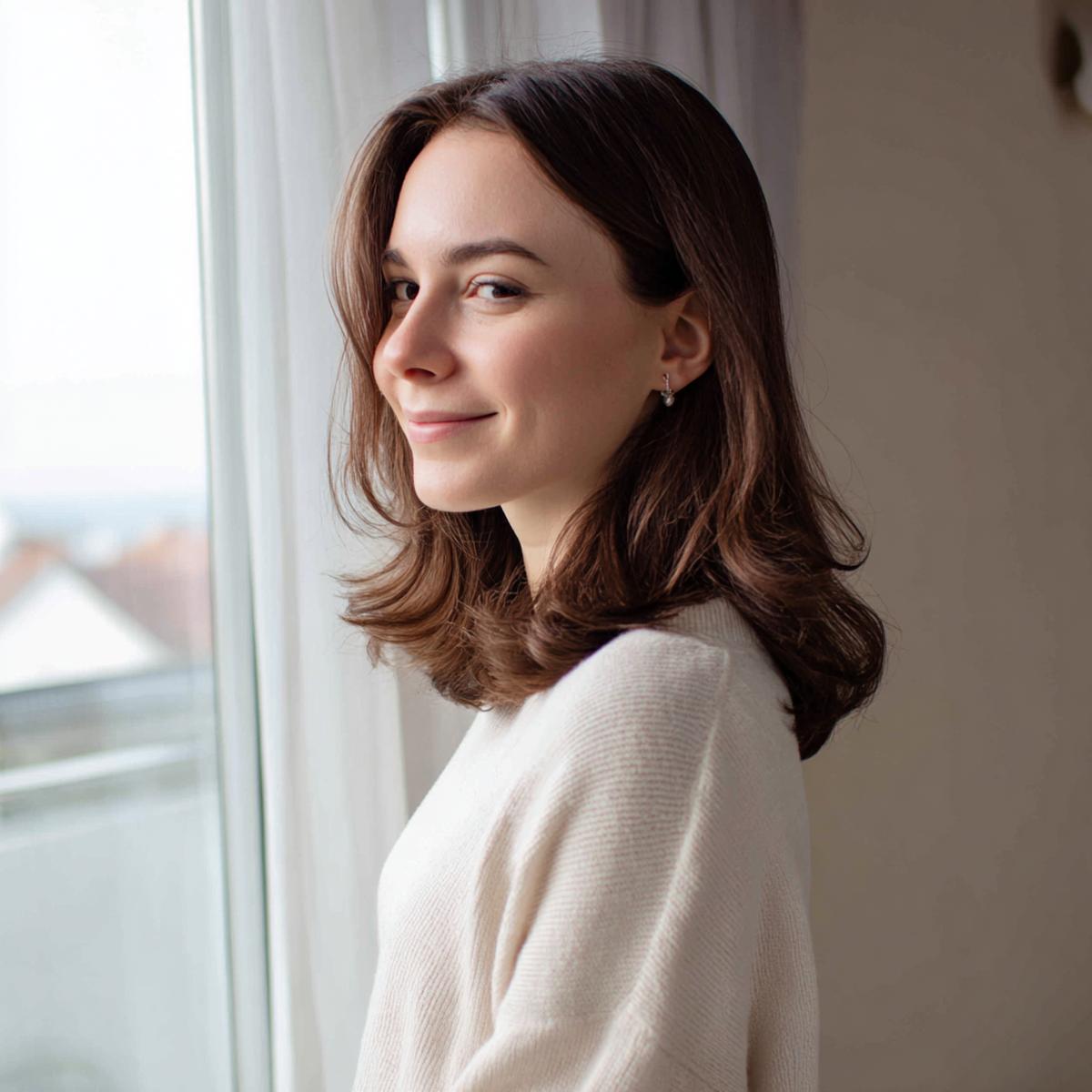 Schulterlang Eingedrehte Spitzen