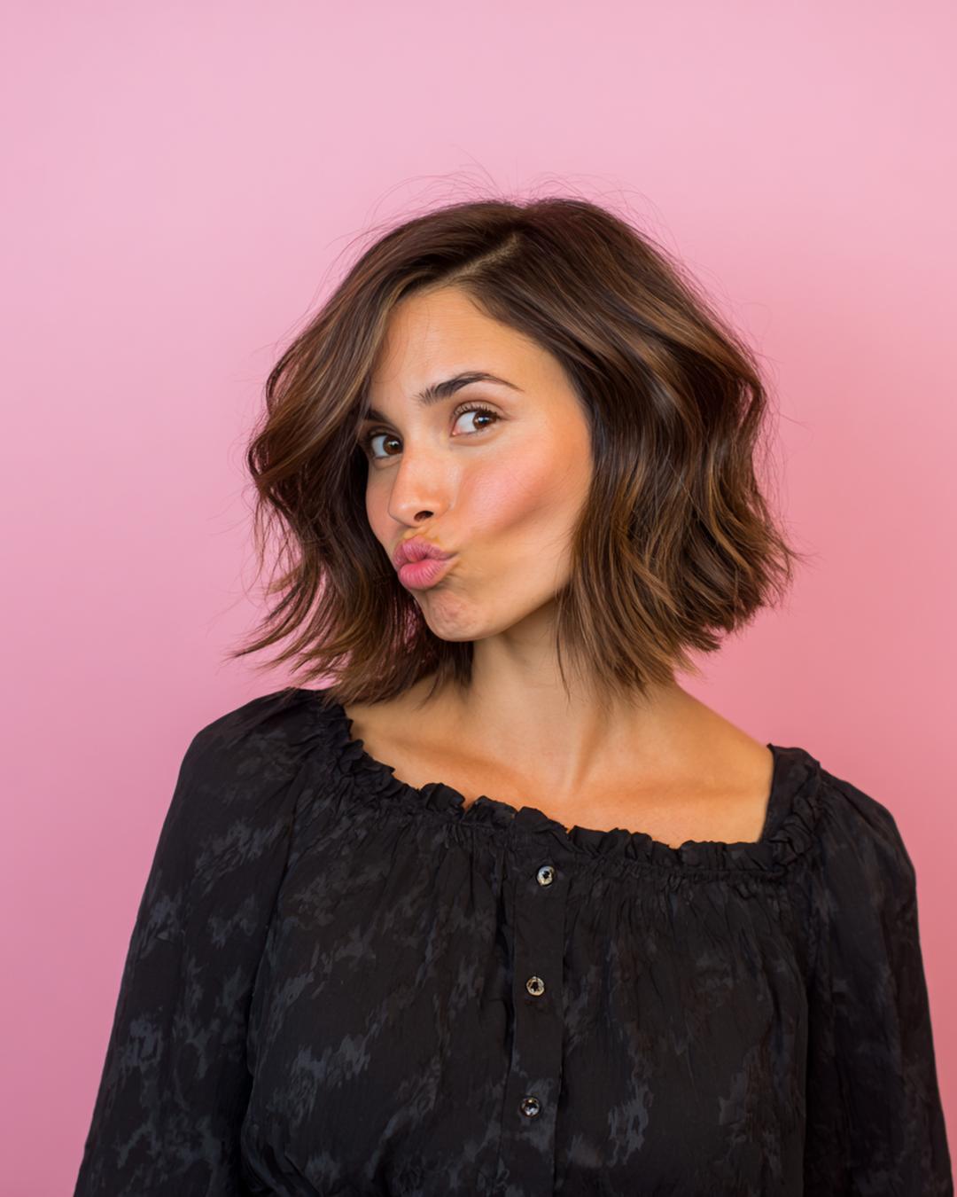 Welliges Lob Mit Seitenscheitel