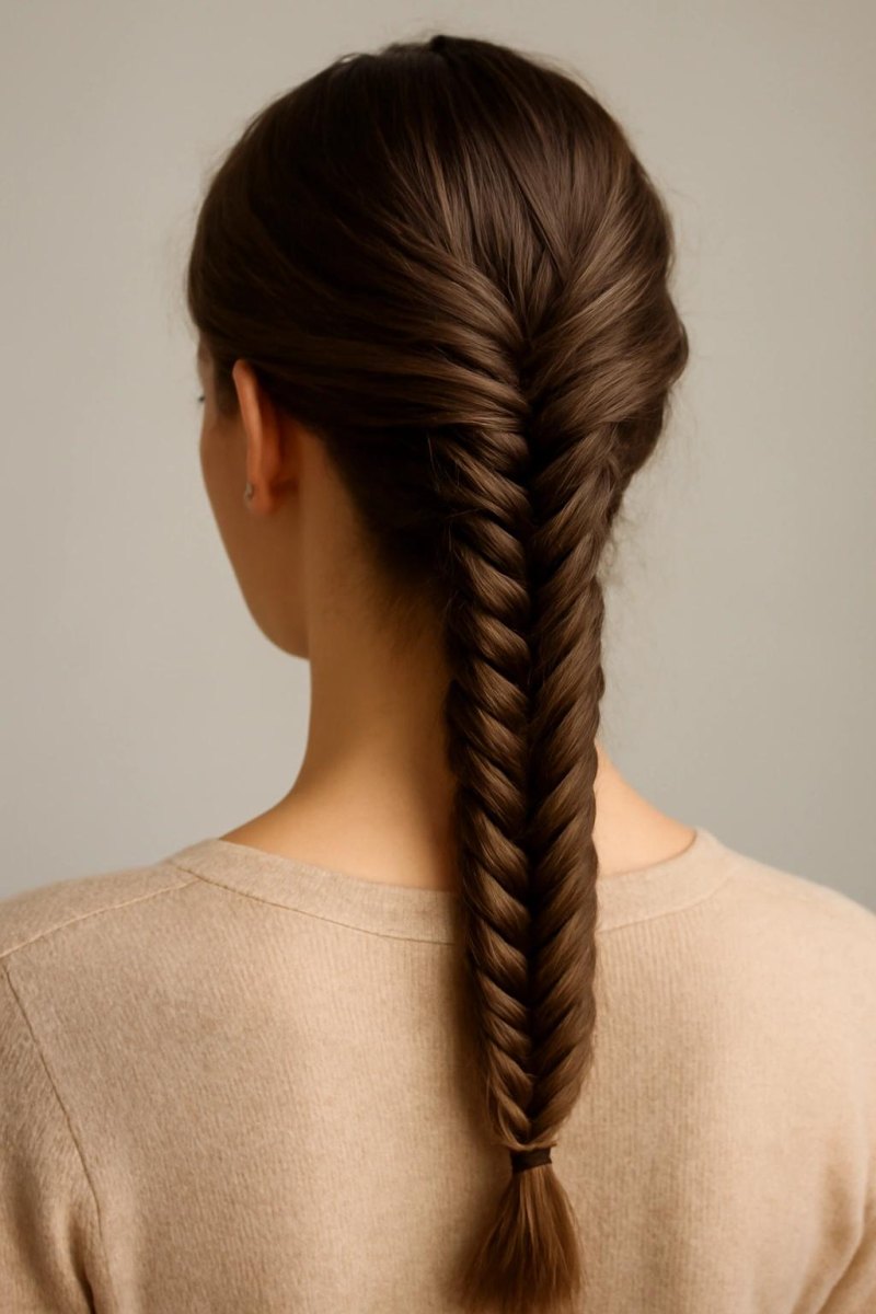19 Frisuren mit Fischgrätenzopf für mittellange Haare zum Nachstylen