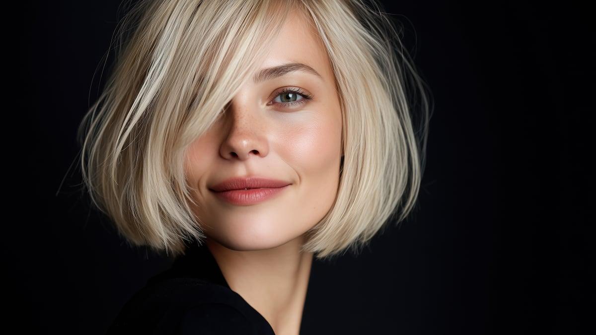 Kurzer Bob feines Haar Volumen