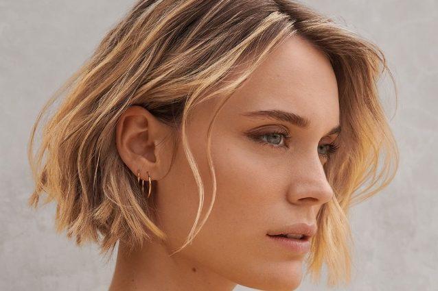 Kurzer Bob mit Beach Waves