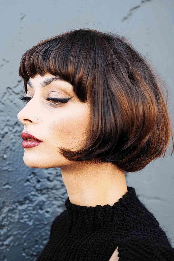 Kurzer Bob Retro Look