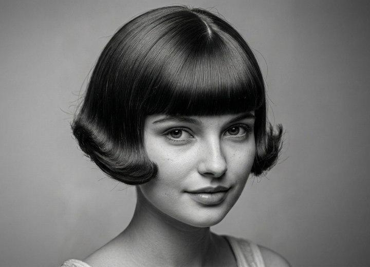 Retro inspirierter kurzer Bob