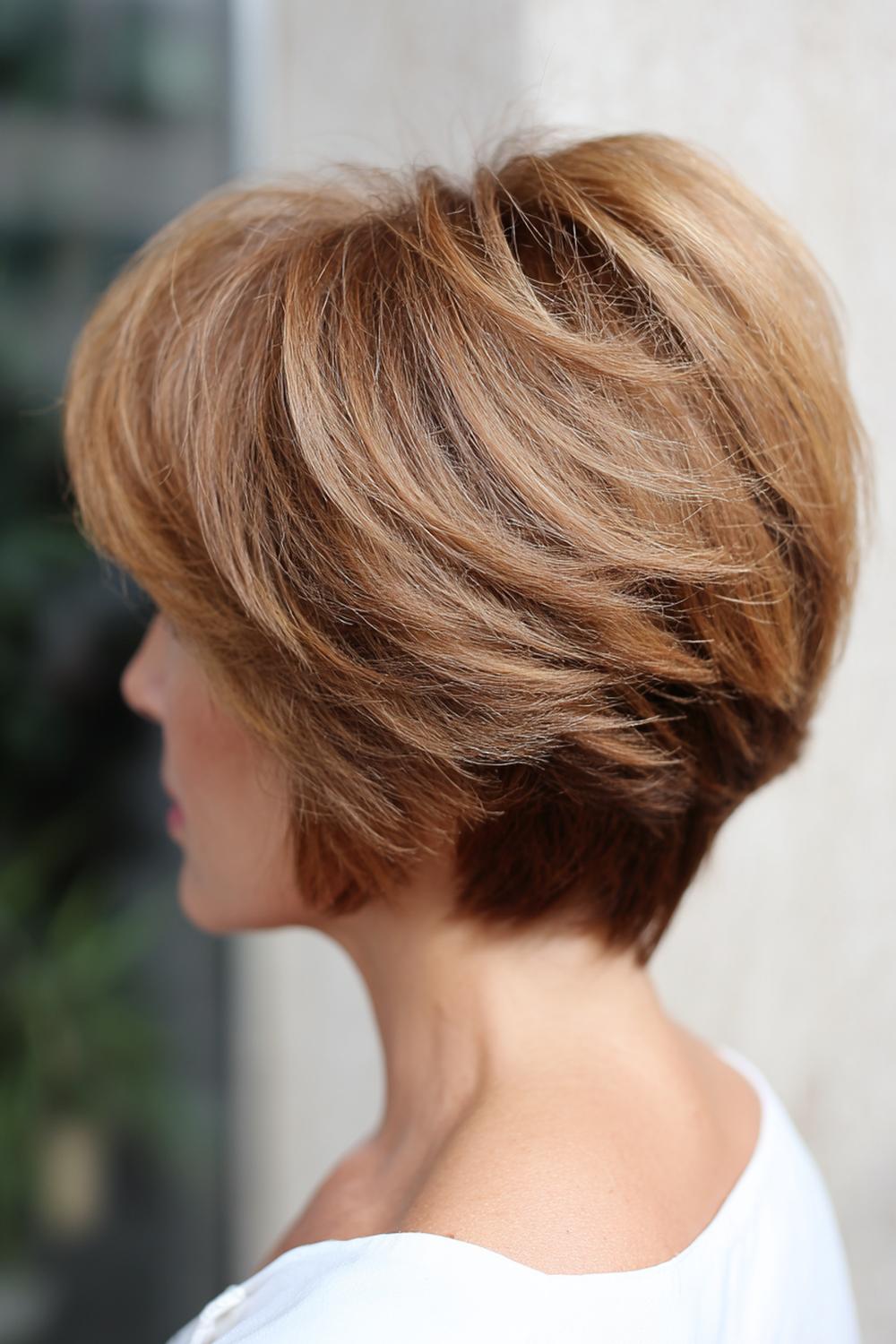 13. Kurzhaar Frisuren 2026 als Layered Bob mit luftiger Krone und weichen Spitzen