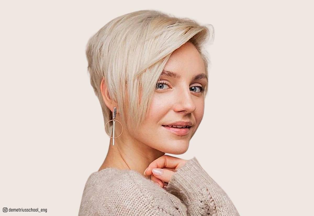 Langer Pixie Cut Stylingmöglichkeiten