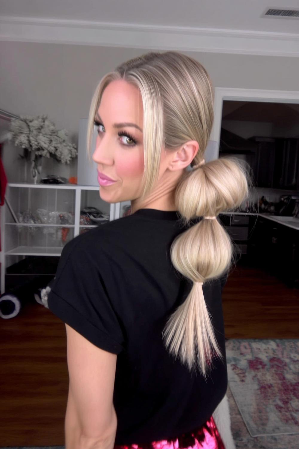 Einfache Schulfrisur