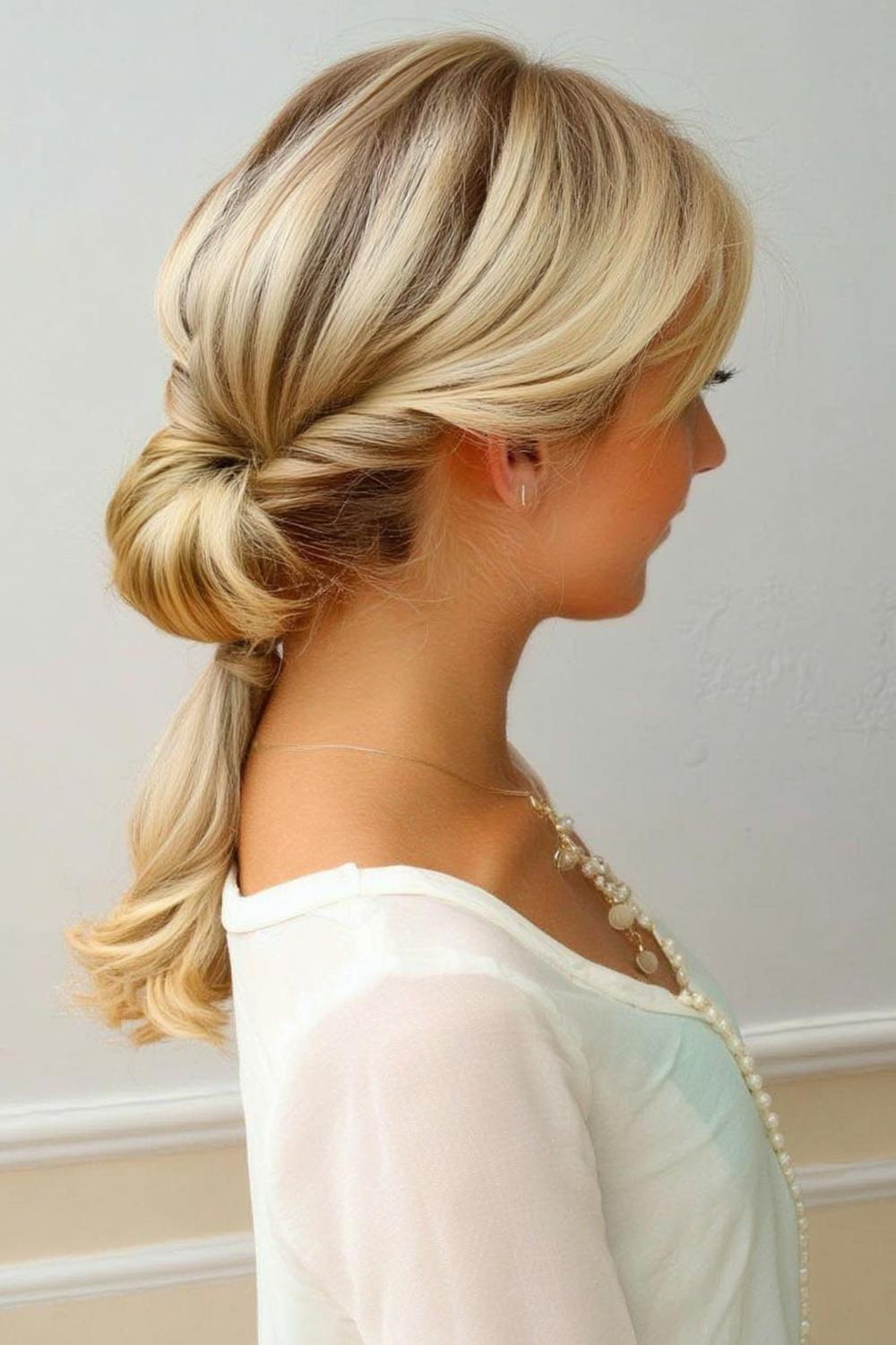 Eleganter Twisted Pferdeschwanz