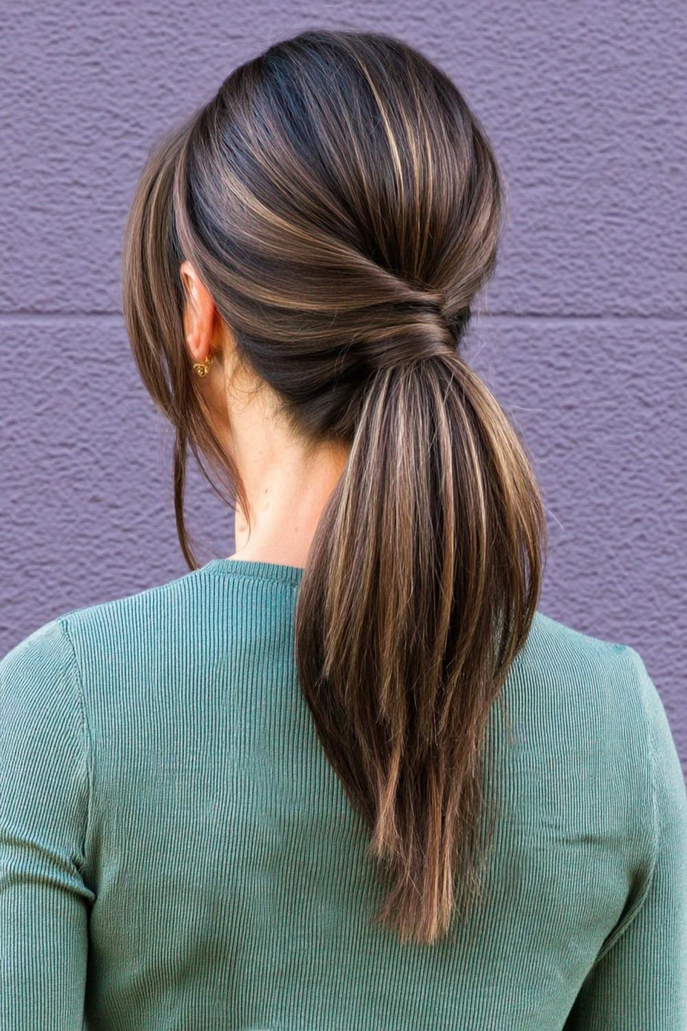 Texturierter Pony-Look