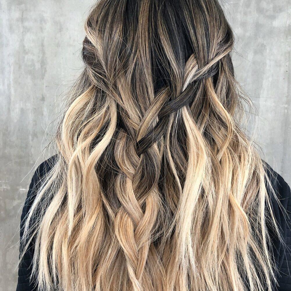 Boho Flechtlook lange Haare