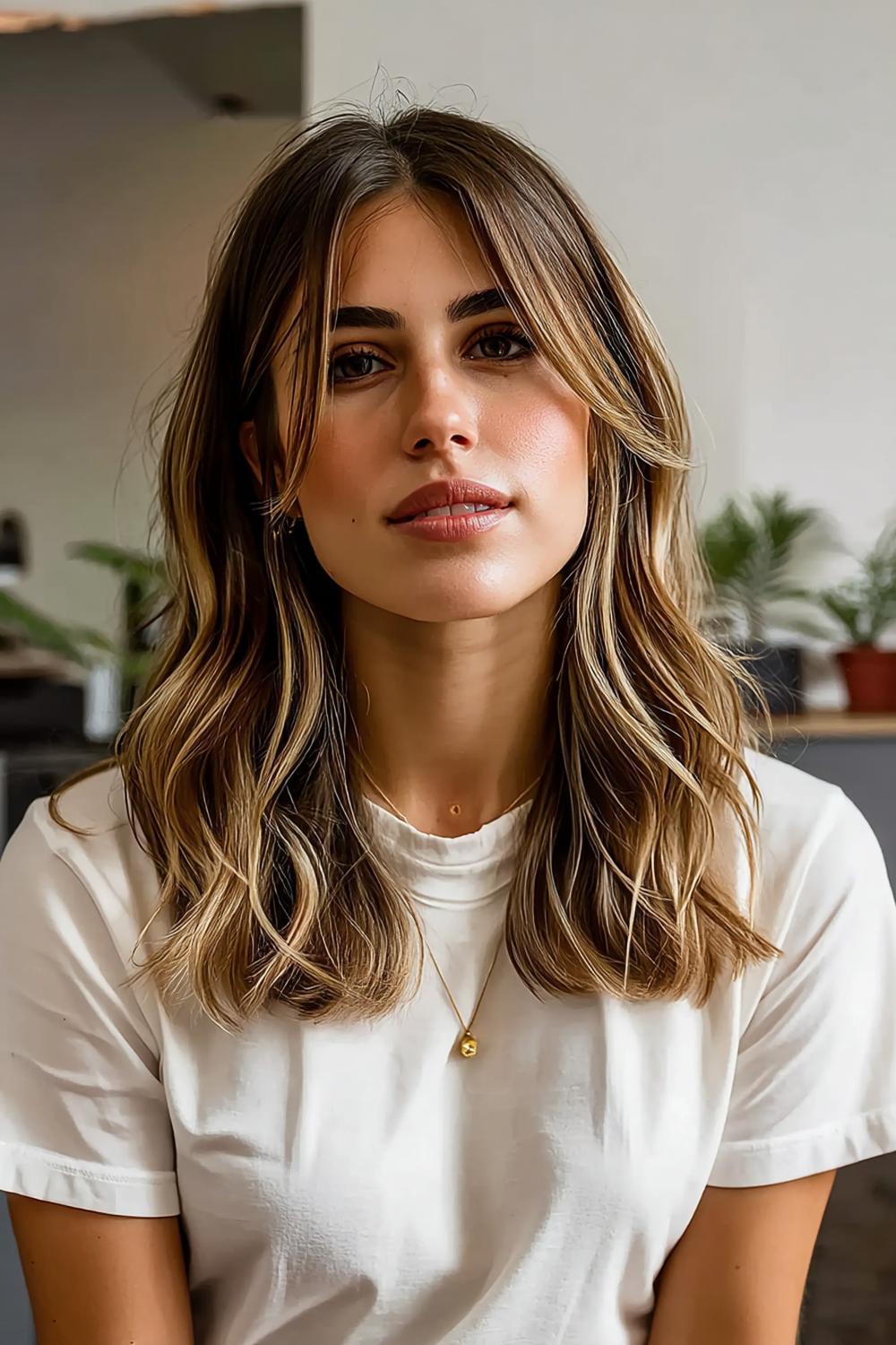 Feines Haar trifft Curtain Bangs