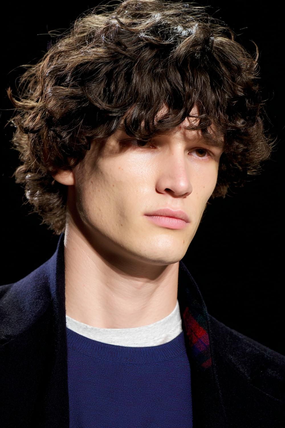 10. Männer Frisuren 2026: Shaggy Layers mit Bewegung und natürlichem Frizz-Charme