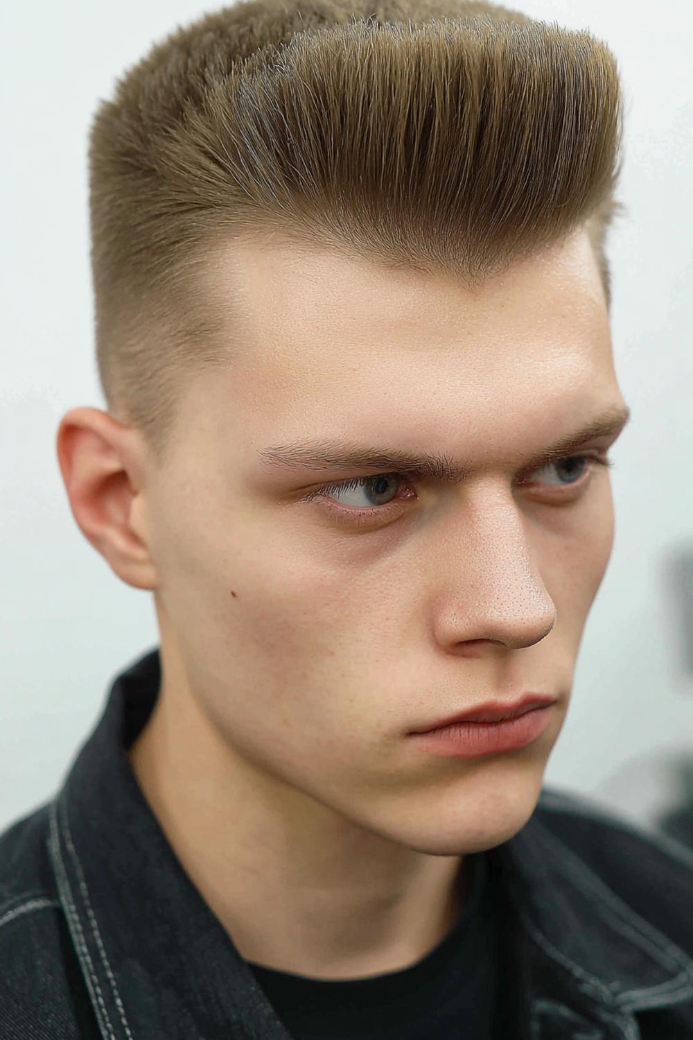 20. Männer Frisuren 2026: Flat Top mit geometrischer Fläche und präzisen Ecken