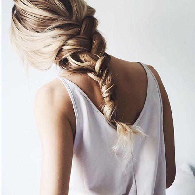 Messy Braid lange Haare