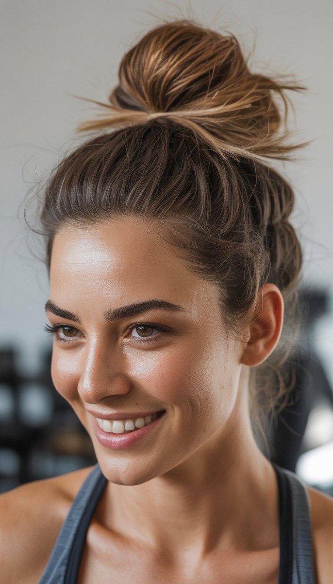 Messy Bun nach dem Sport