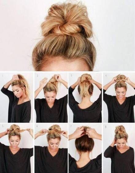 Einfacher Messy Bun ohne Aufwand
