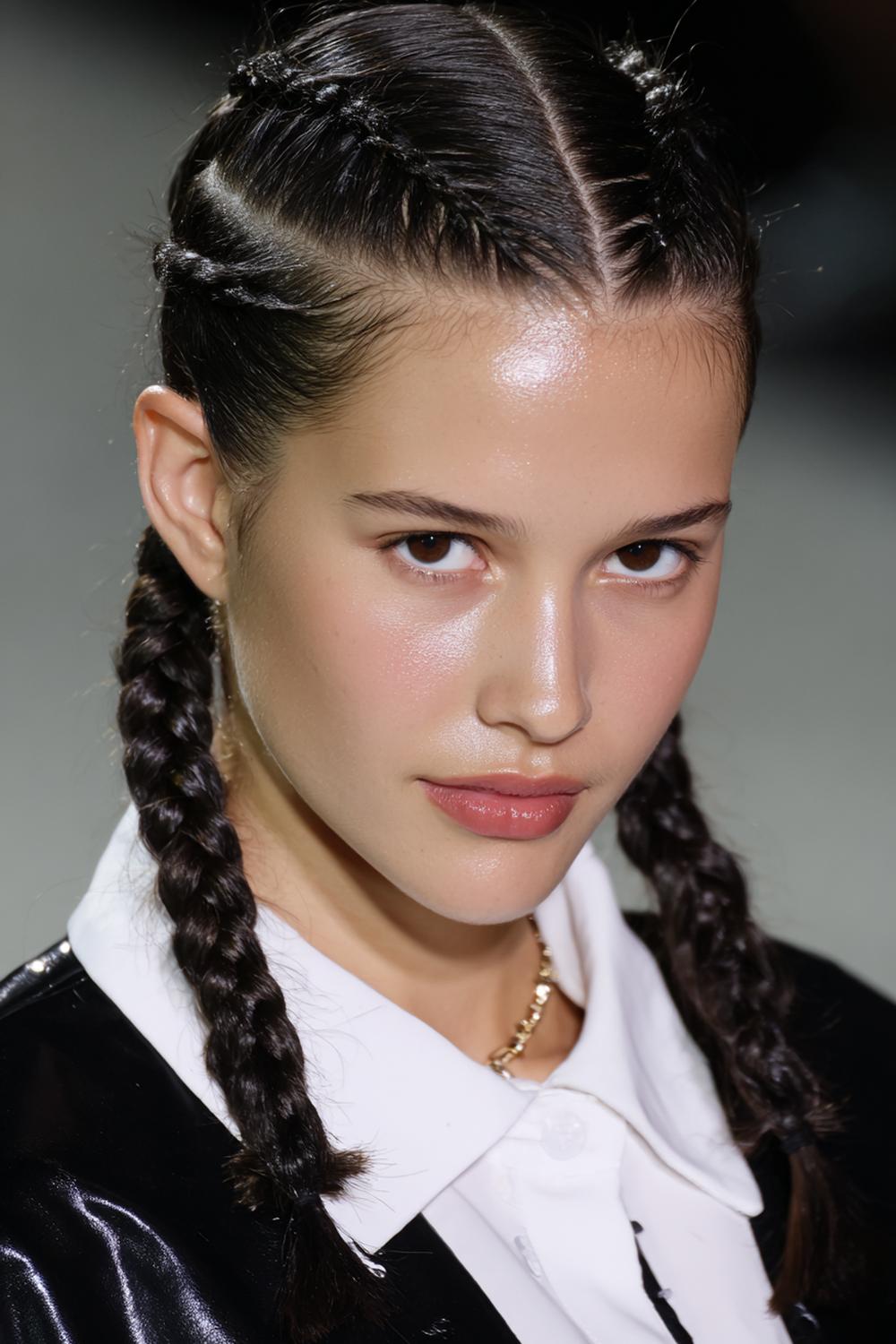 19. Moderne Haar Looks 2026: Boxer Braids mit Mittelscheitel und glänzendem Finish