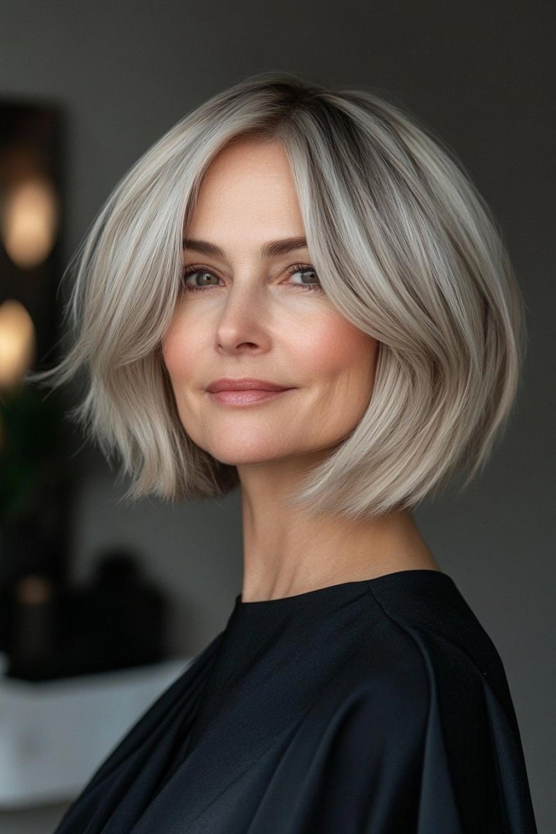 Eleganter Bob Frau über 50