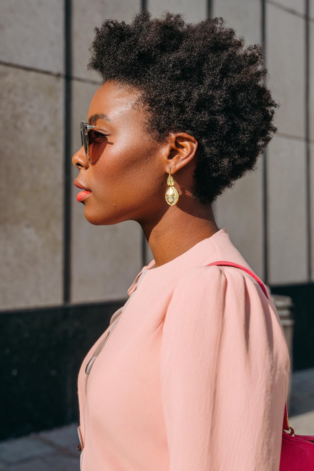 15. Neue Frisuren 2026: Coily Tapered Cut mit klarer Nackenlinie