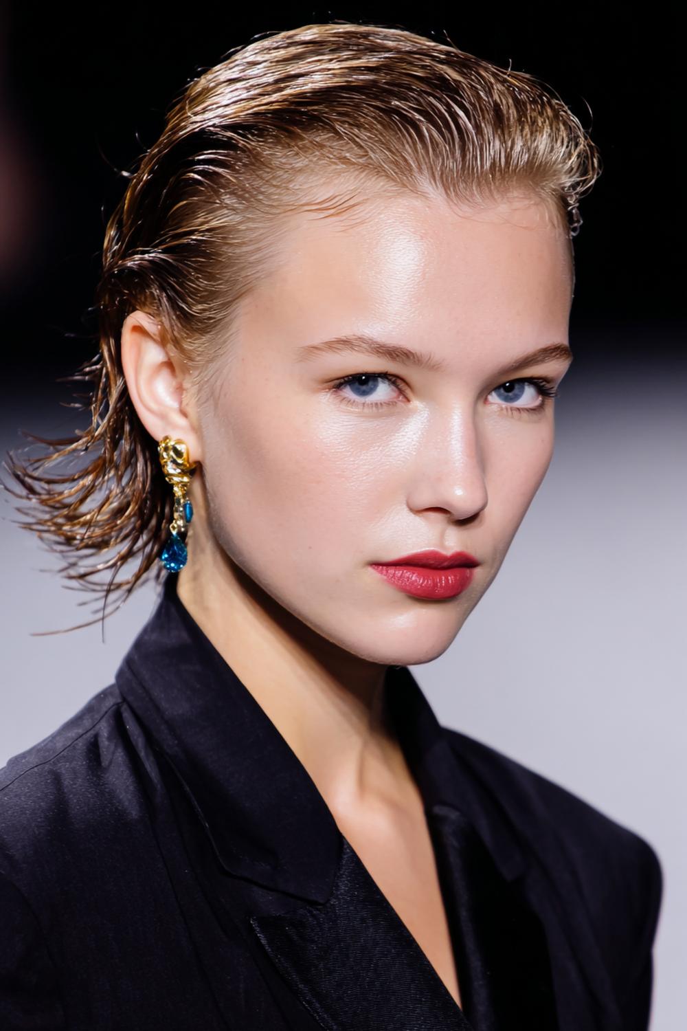 21. Neue Frisuren 2026: Slicked-Back Look für Frauen mit Wet-Finish